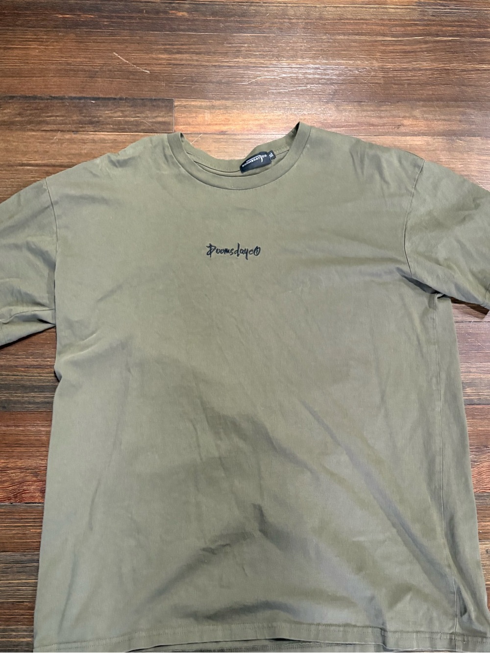 Doomsday Olive Crewneck Short-Sleeve Tee